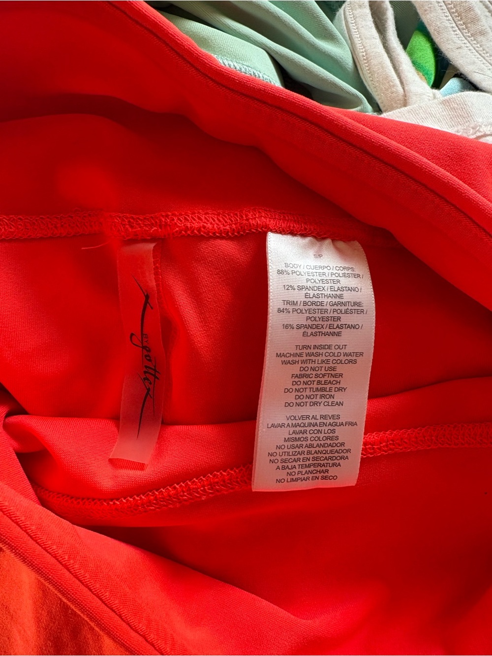 Gottex workout leggings petite size SP orange - Picture 4 of 4